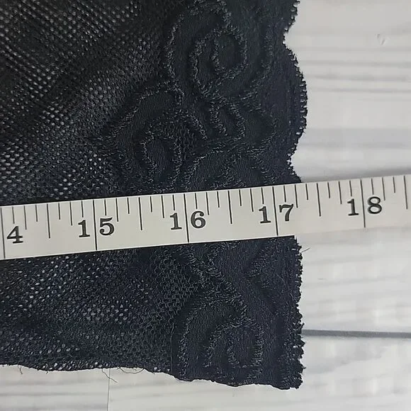 Black lace fishnet cami unbranded Women's Size S - Picture 8 of 8
